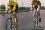 Paul Radcliff and Guy Aldridge in a 2-up Team Time Trial
