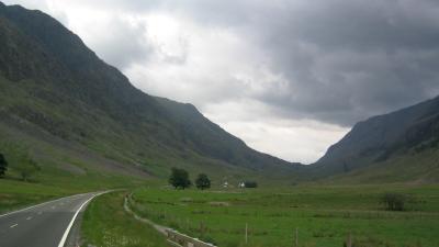 A view up The Pass Of Glencoe.