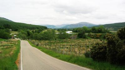 The back-road from Corpach.