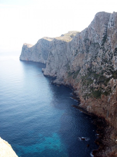 The rugged coastline along the north edge of Formentor peninsula.